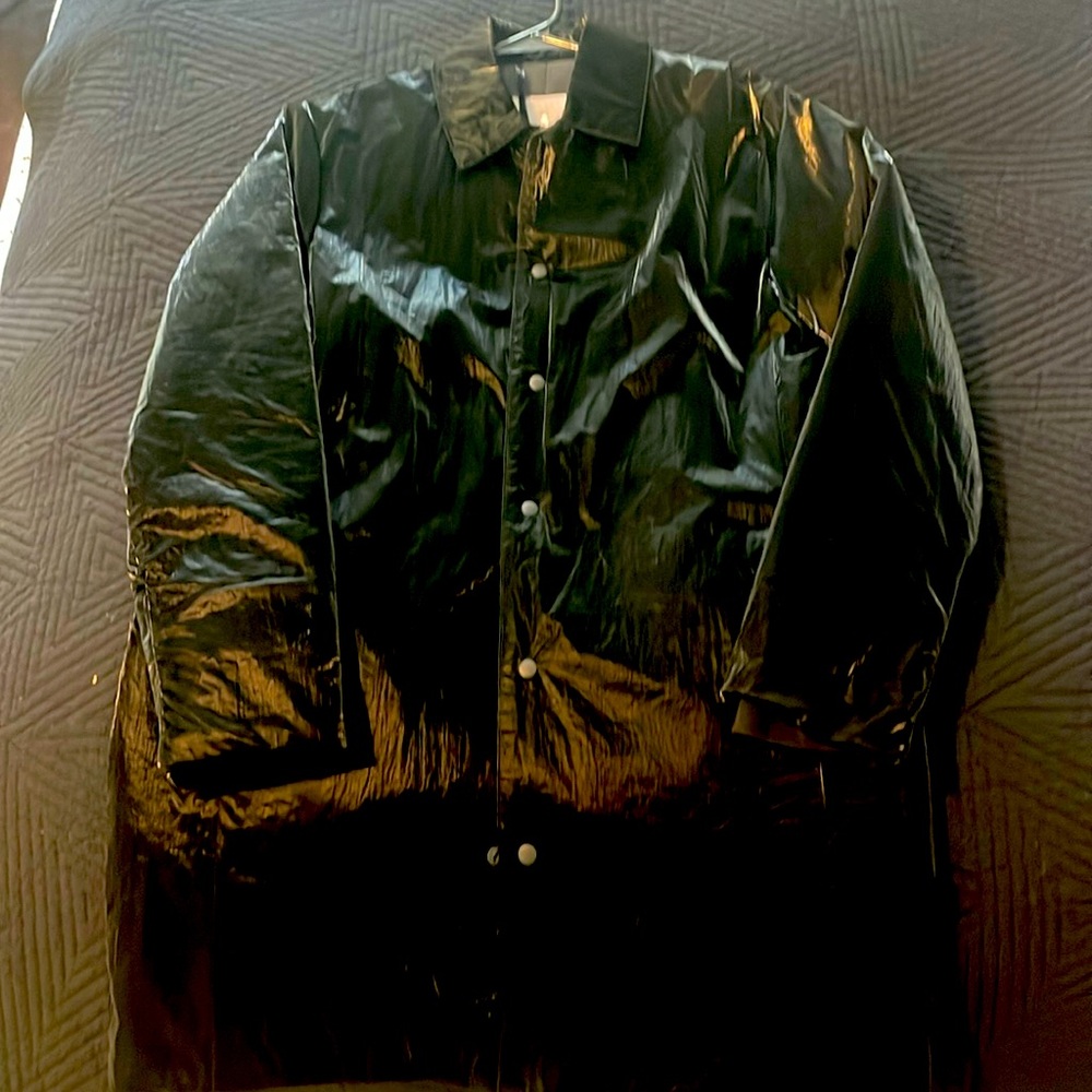 Rains Black Unisex Trench Coat